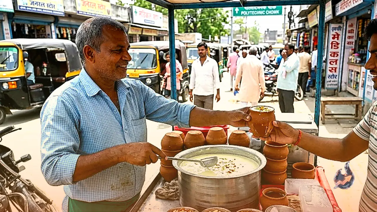 Cool Relief in Summer Heat: Pappu Ji's Clay Pot Lassi Serves Pure Curd and Dry Fruits in Purnea Starting at 25 Rupees