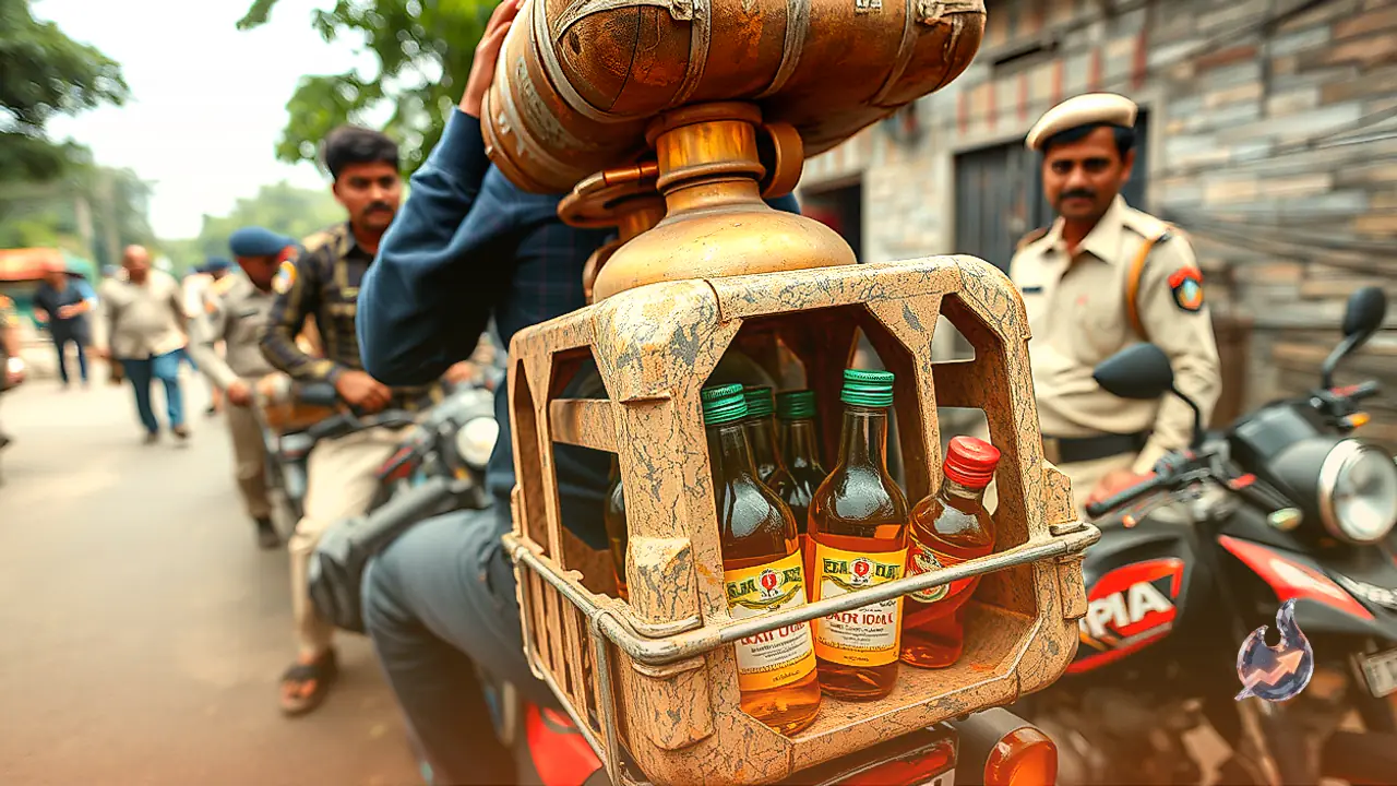 गोपालगंज में गैस सिलेंडर काटकर बनाया तहखाना, जांच में निकली 127 बोतल शराब