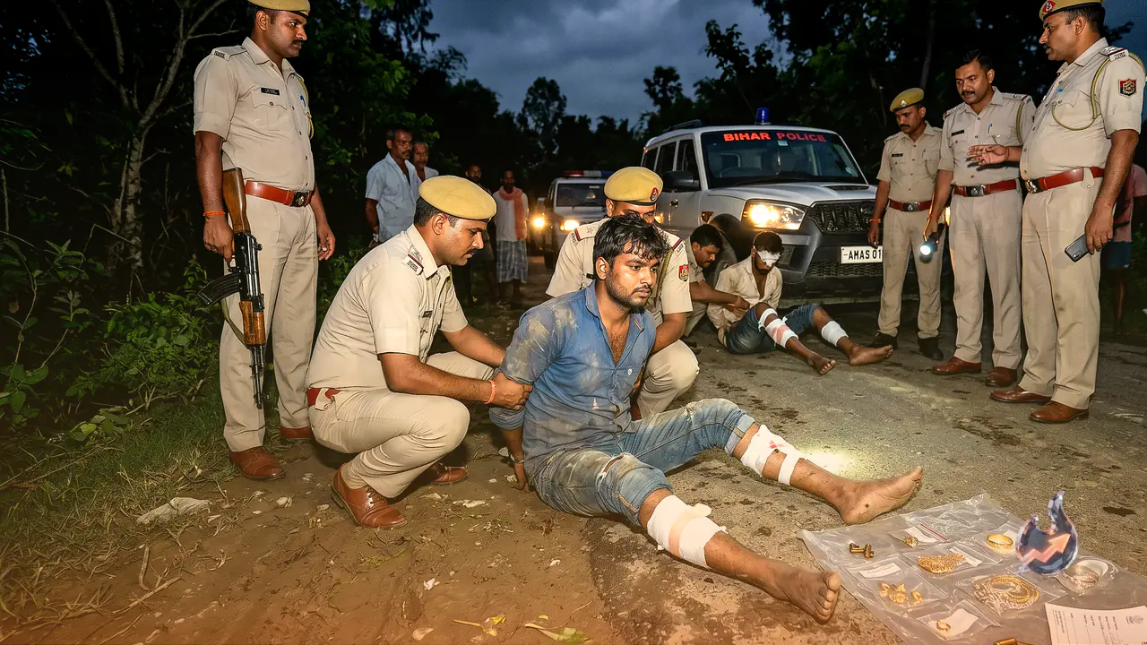 Gaya Encounter: Two Wanted Men Behind Rs 45 Lakh Jewellery Heist Shot in the Legs, Arrested