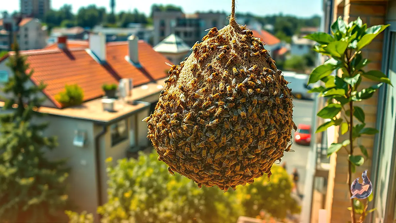 Safe Ways to Deal With a Beehive Built on Your Balcony