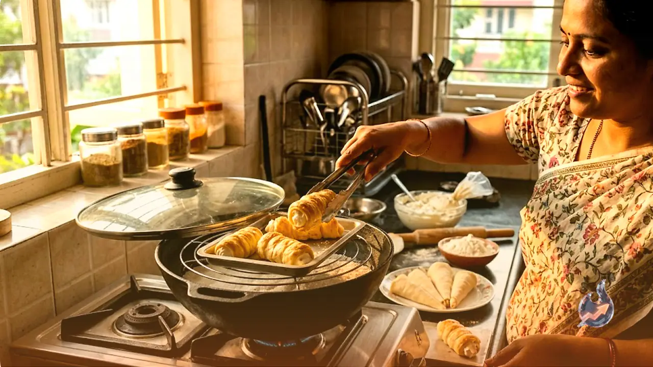 No Oven? A Salt-Filled Kadhai Can Still Bake Bakery-Style Cream Rolls At Home