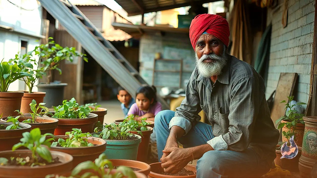घर की थाली को केमिकल मुक्त बनाने के लिए चित्रकूट के किसान ने तैयार किया शानदार जैविक किचन गार्डन