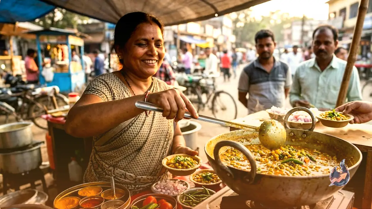 Jharkhand's street-style white pea curry brings big flavor with just a handful of pantry staples
