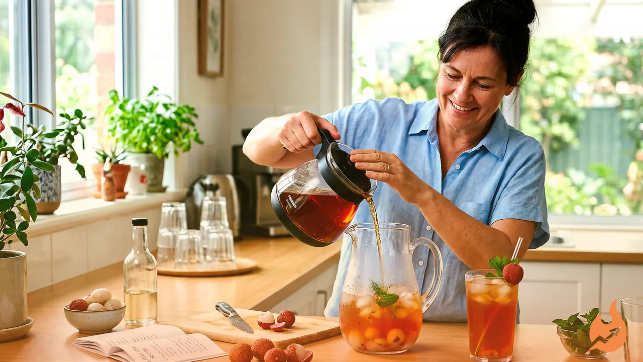 Skip the Café Bill: Make Restaurant-Style Litchi Iced Tea at Home in Minutes