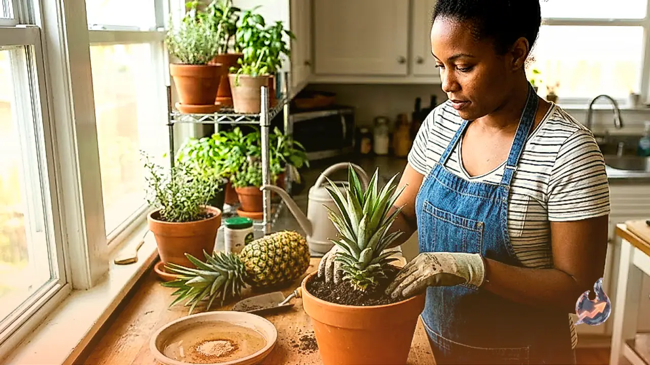 How to Grow Pineapple at Home Using Top Leaves Without Buying Seeds: Step by Step Kitchen Gardening Guide