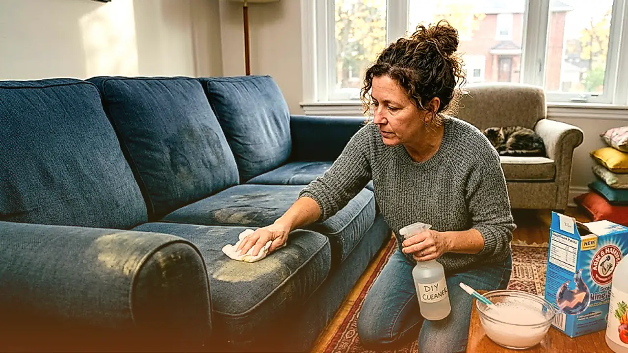 Revamp Dirty Fabric Sofas at Home Without Paying Dry Cleaning Bills Using Simple Kitchen Staples