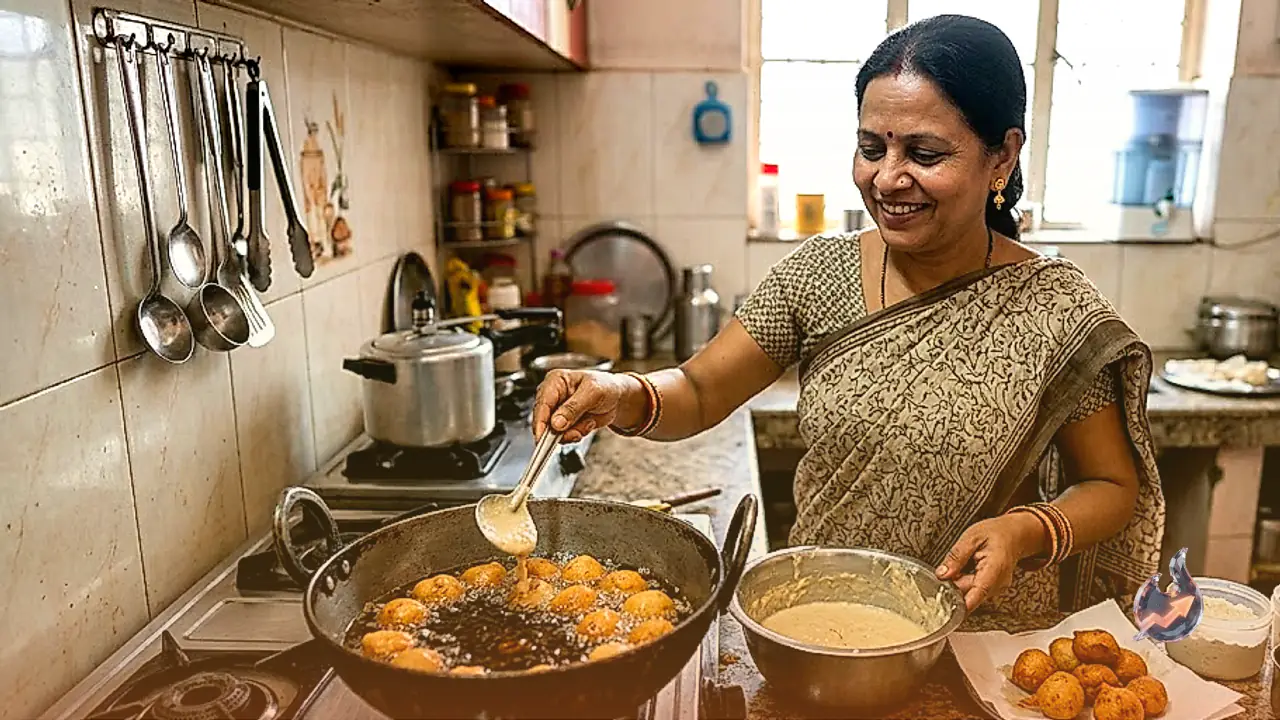Make Traditional Sweet Gulgule at Home Using Wheat Flour and Jaggery