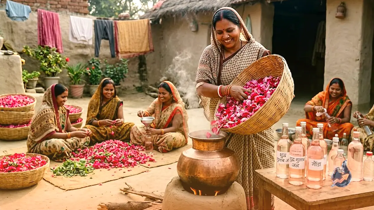 How a Gonda woman turned home made chemical free rose water into a steady income