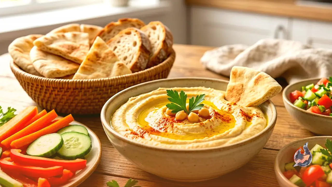 Make Creamy Restaurant-Style Hummus at Home: A Perfect Dip for Bread and Salads