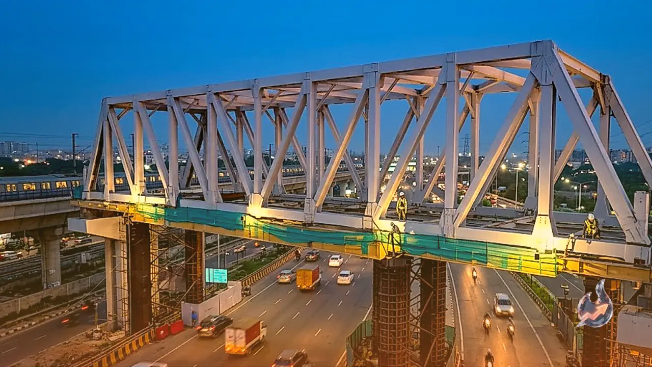 Delhi Metro Achieves Engineering Feat Over Delhi-Meerut Expressway Without Halting Traffic