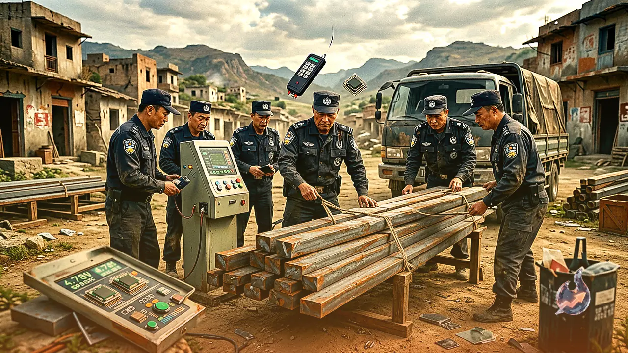 Ghaziabad Police Busts High-Tech Steel Rod Theft Gang Using Electronic Chips and Remotes, Four Arrested With Over 41 Tons of Loot
