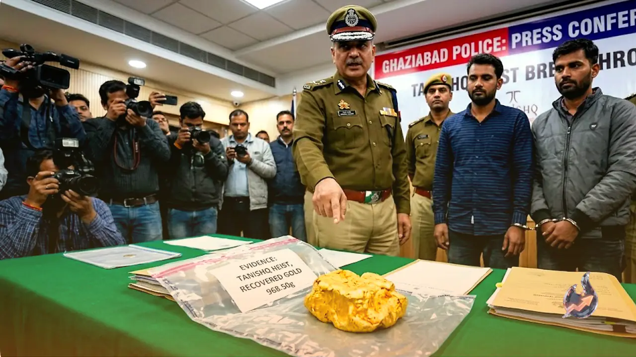 Major Breakthrough in Ghaziabad Tanishq Heist as Two Wanted Suspects Arrested with Melted Gold