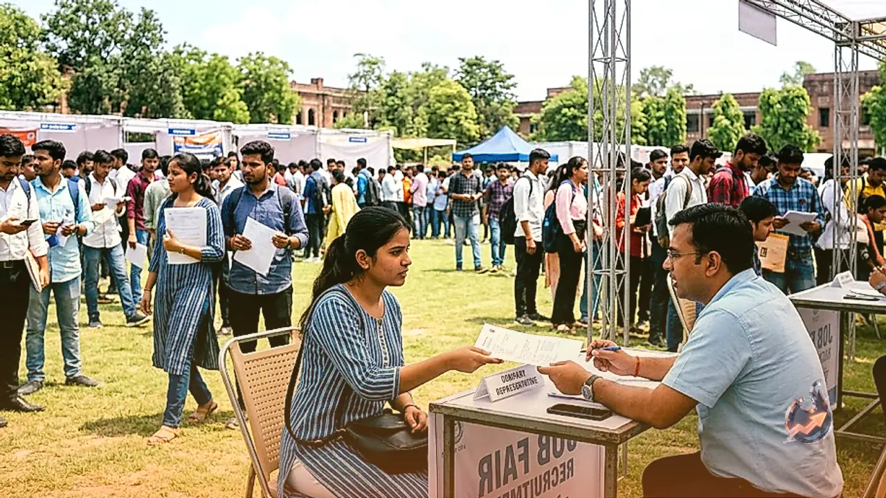 Over 36 Firms Recruit in Ghazipur Job Fair as Opportunities Span from Eighth Grade to MBA