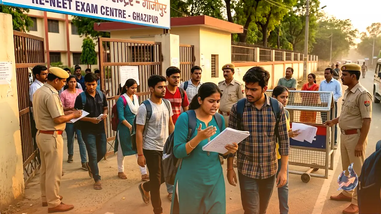 Re-NEET Exam in Ghazipur Wraps Up Smoothly Under Heavy Security; Physics Stumps Students as Cut-Off Projected Near 620