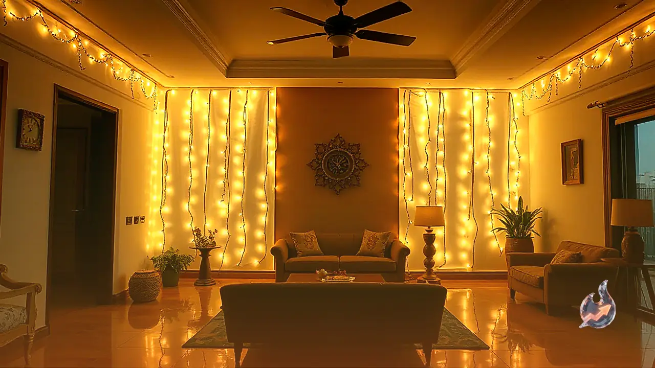 Give Your Home a Luxurious Diwali Makeover by Choosing Decorative Lights Based on Wall Colors