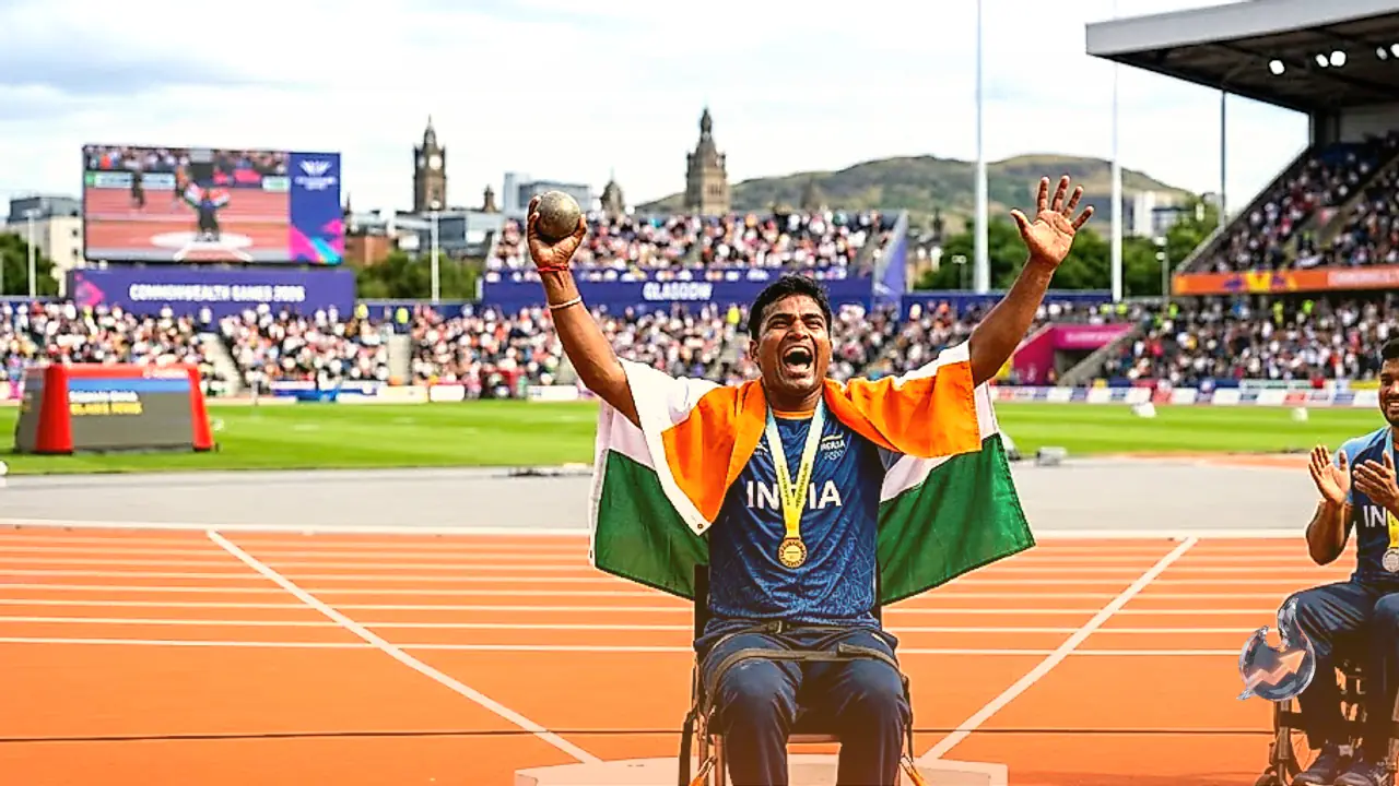 Glasgow Commonwealth Games 2026: Soman Rana Claims Gold in Shot Put as Shubham Juyal Grabs Silver for Indian Double Podium