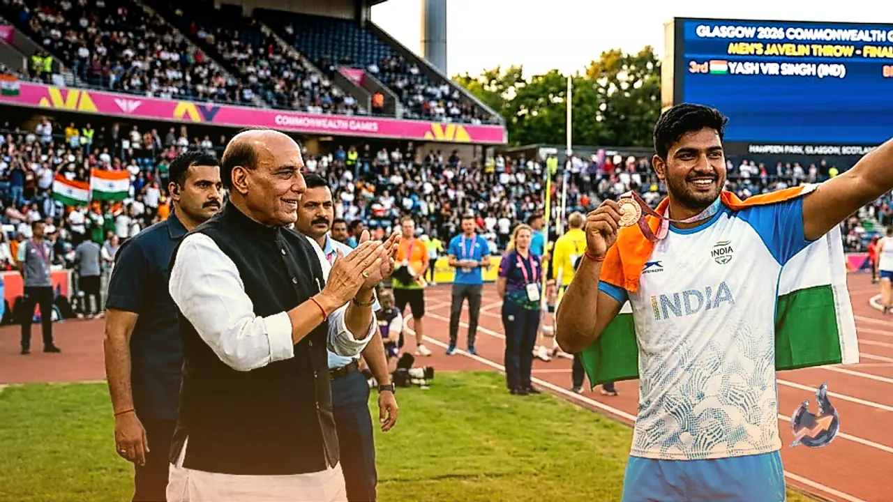 ग्लासगो सीडब्ल्यूजी 2026: भाला फेंक में यशवीर सिंह ने जीता कांस्य पदक, राजनाथ सिंह ने दी बधाई