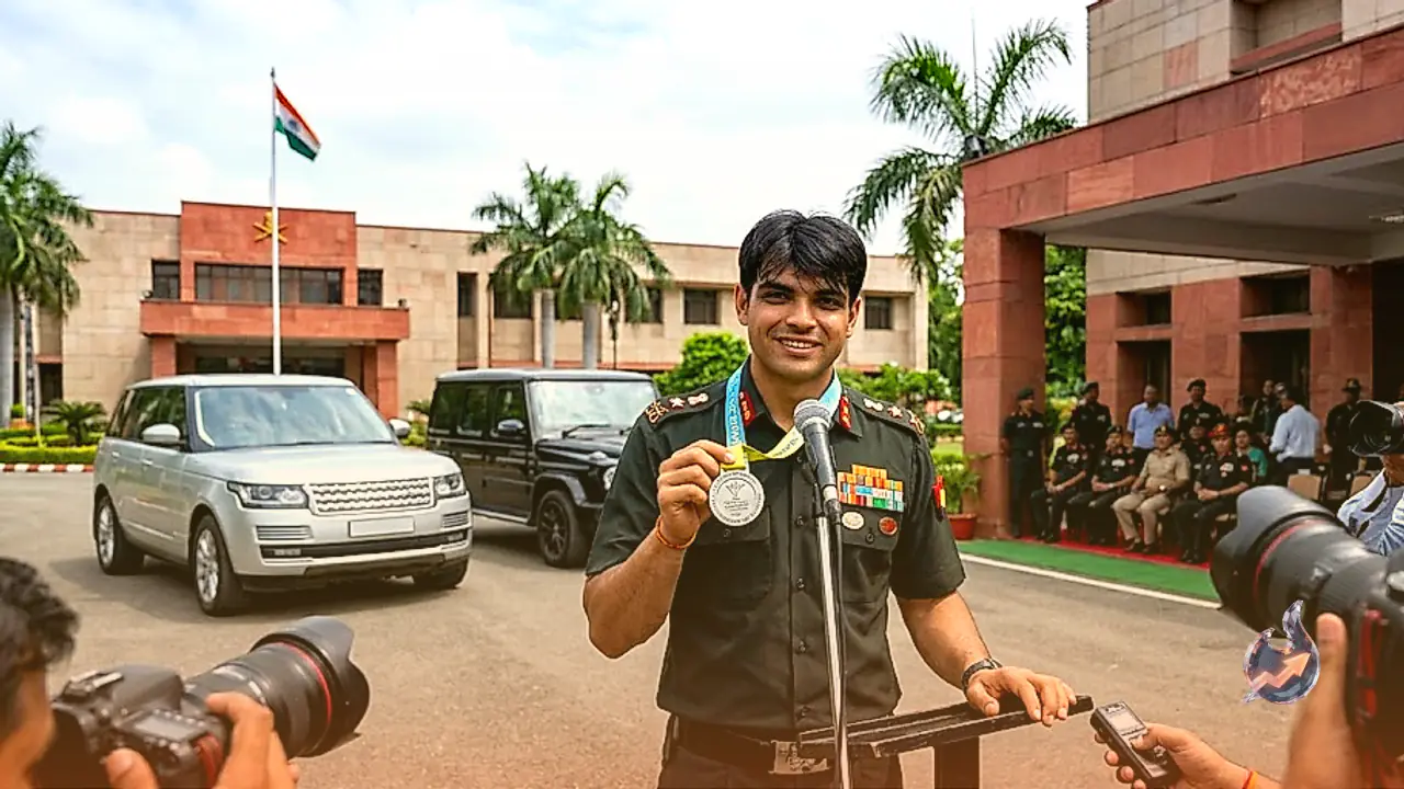 Glasgow CWG 2026 Silver Medalist Neeraj Chopra Builds 37 Crore Net Worth with Luxury Cars and Army Rank