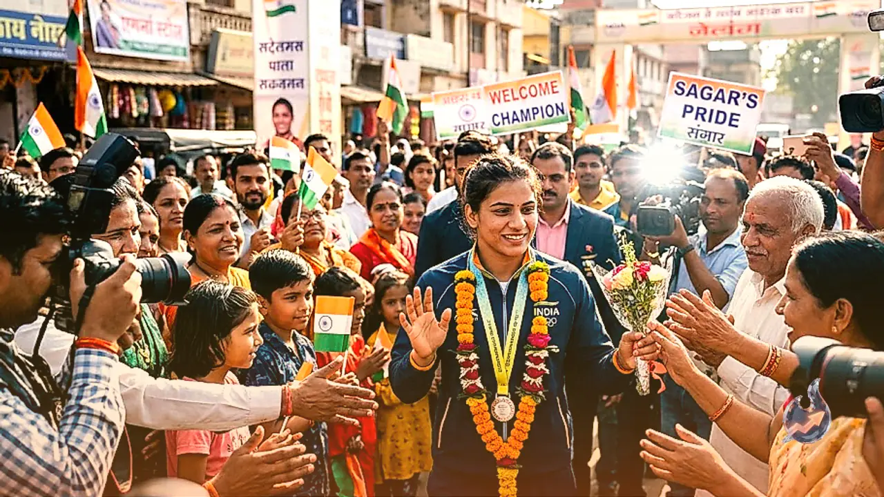 Yamini Maurya Returns To Sagar After Winning Silver In Glasgow, Eyes Olympic Gold Next