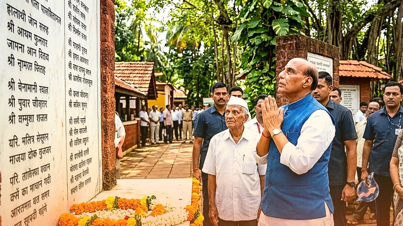 Rajnath Singh Visits Goa to Inaugurate Hutatma Smriti Smarak and Honor Freedom Fighters of Anti-Portuguese Struggle