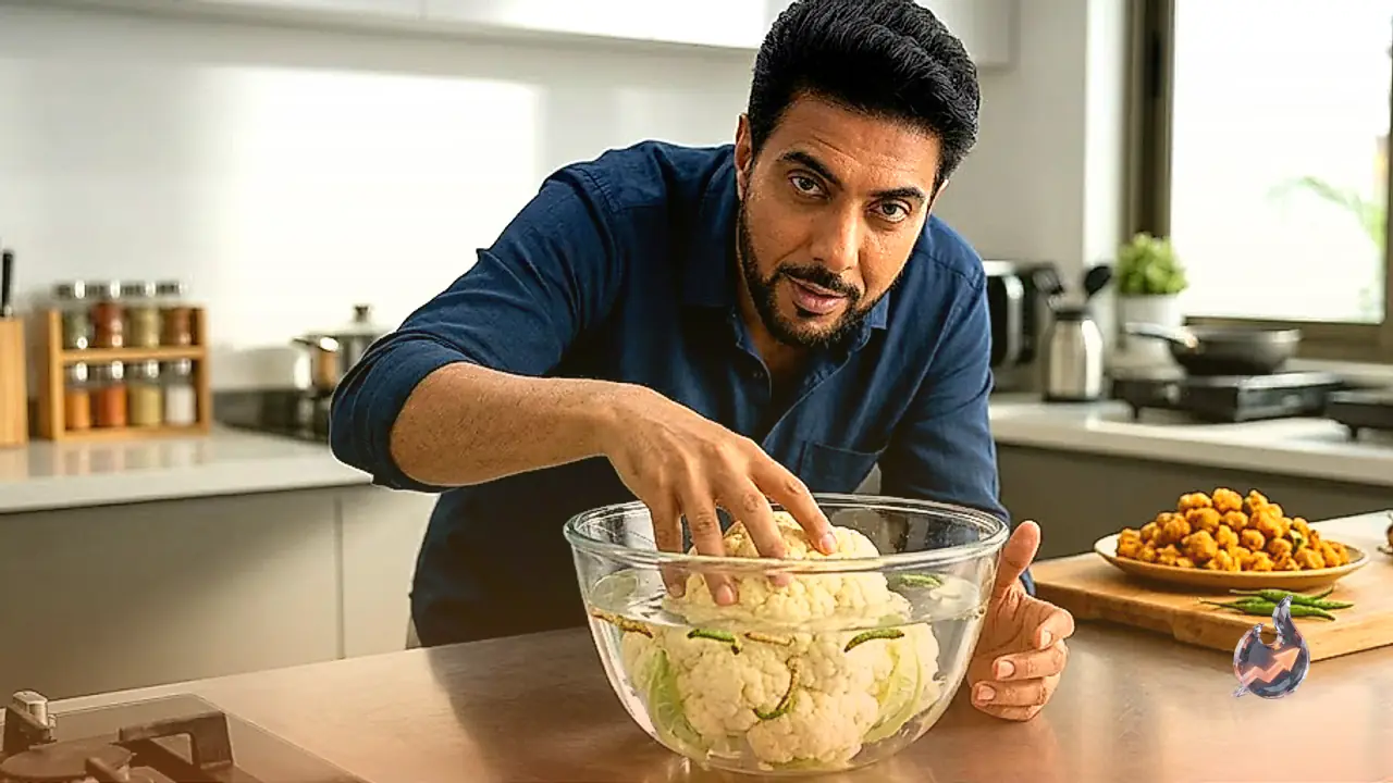 Chef Ranveer Brar Shares Kitchen Hack to Remove Worms from Cauliflower Effectively