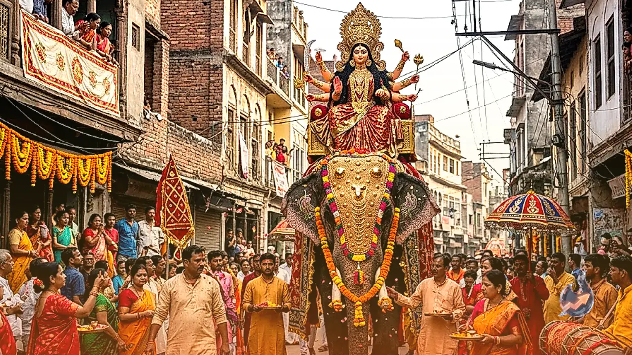 Goddess Durga Arrives on an Elephant as Sharadiya Navratri 2026 Expands to 10 Days from October 11