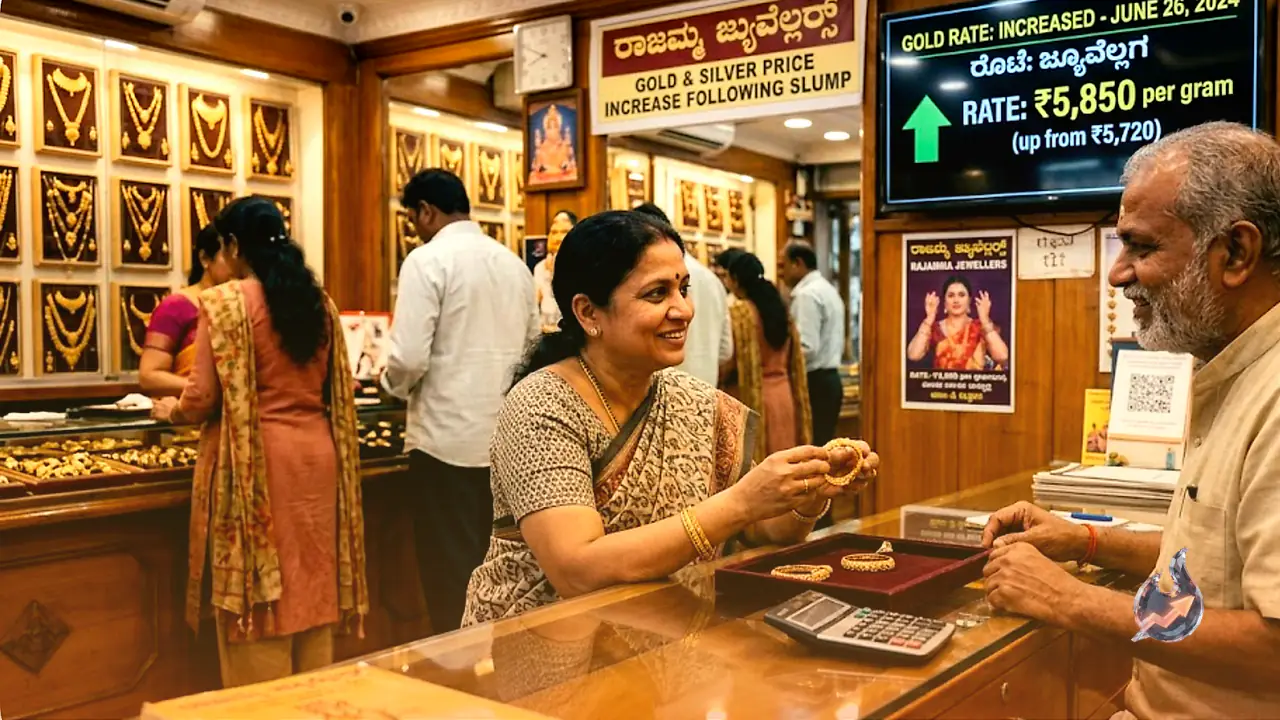Gold Price Rebound in Bangalore: June 26 Rates Increase Following Three-Day Slump