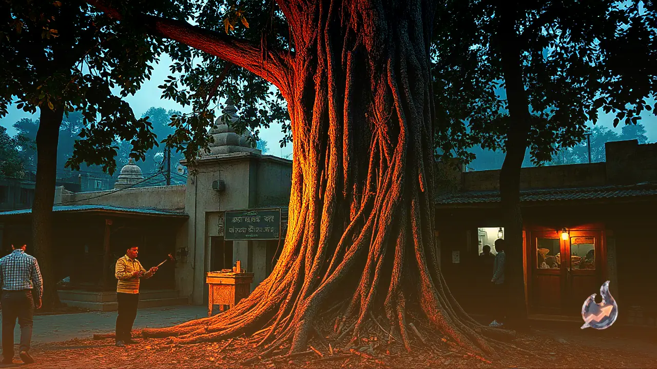 Centuries Old Tamarind Tree in Gonda Draws Crowds Driving Nails to Cure Severe Toothaches