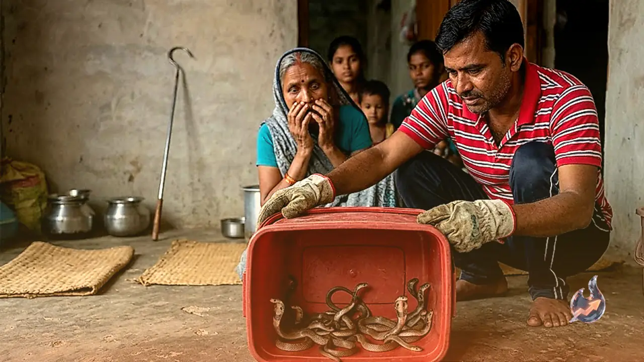 18 Baby Cobras Pulled Out of a Home in Gonda After Hours-Long Rescue Operation