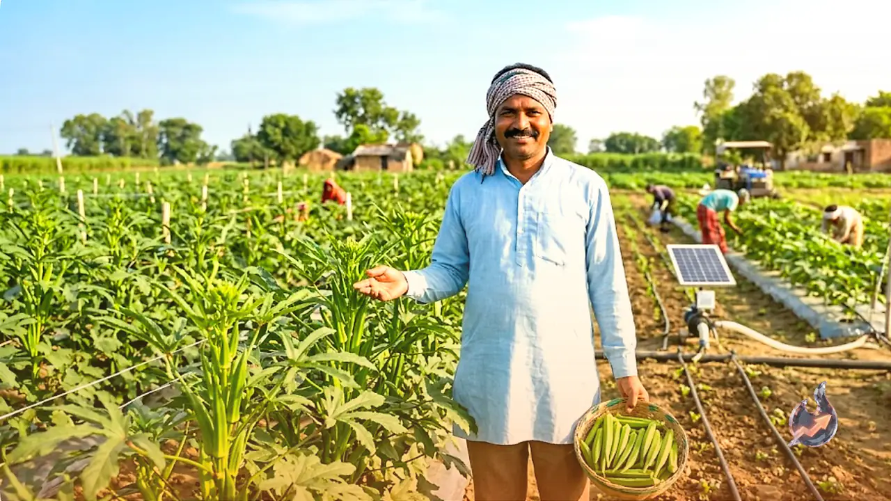 Pawan Kumar Maurya from Gonda transforms his life through modern okra farming