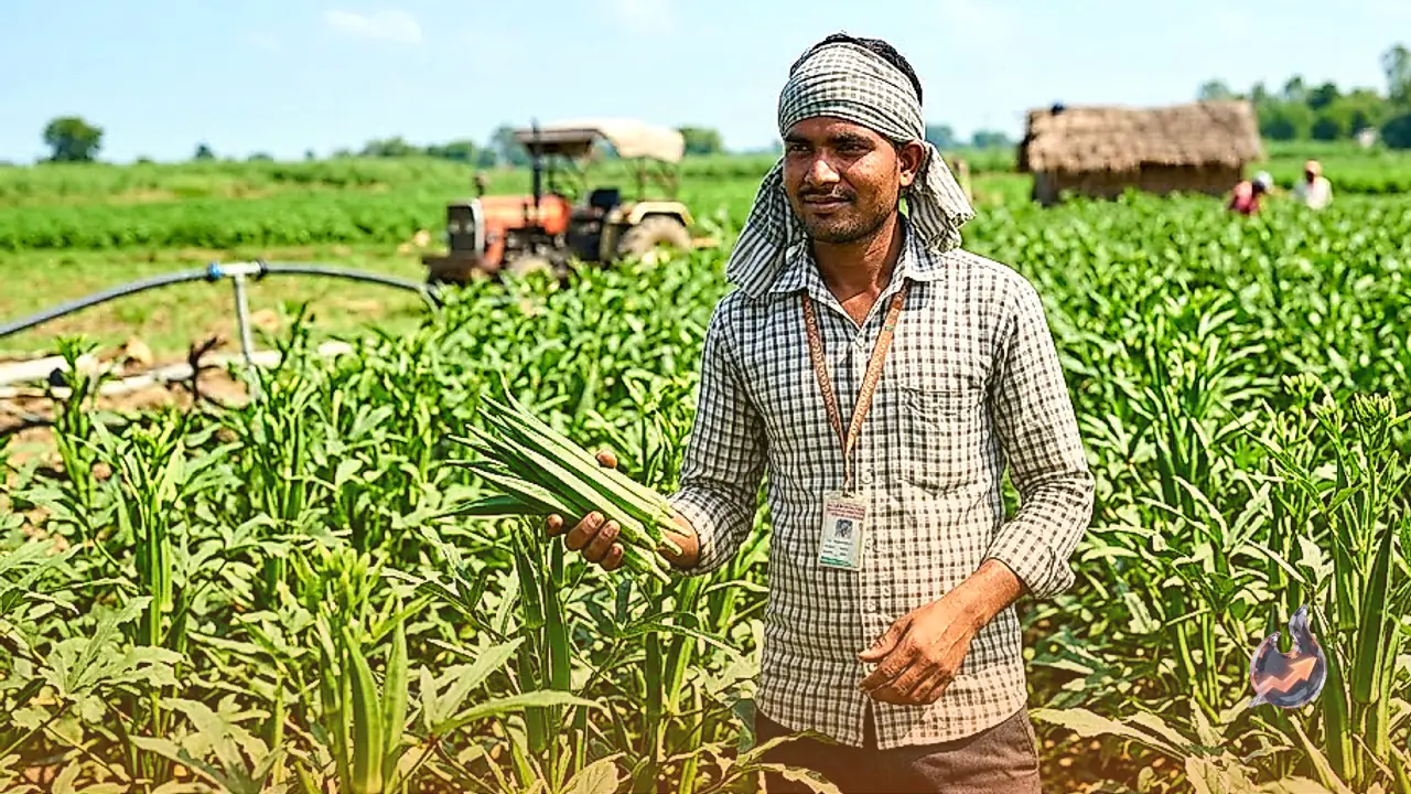 Gonda Youth Sanjay Maurya Turns to Okra Farming After ITI, Now Earns Lakhs