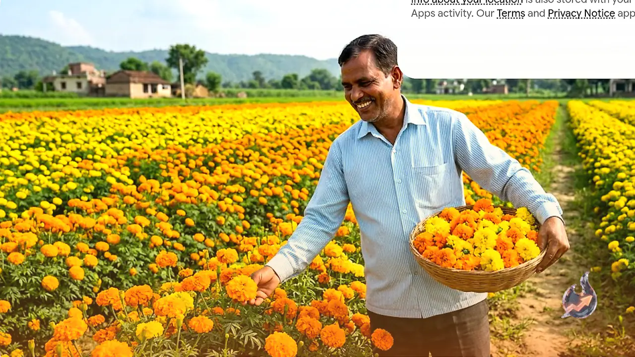 Gonda Farmer Sunil Maurya Earns Up to Rs 50,000 Per Bigha After Replacing Wheat and Paddy With Marigold Cultivation