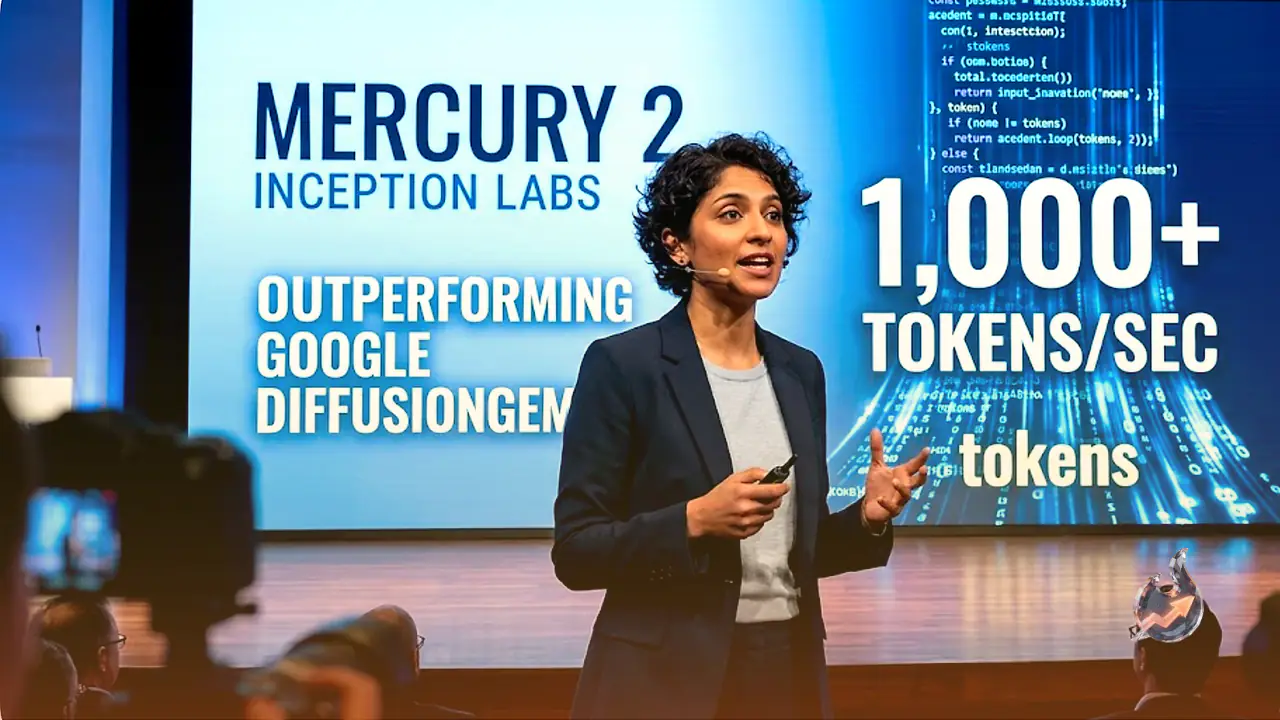 Inception Labs Launches Mercury 2, Outperforming Google's DiffusionGemma as the Fastest AI Reasoning Model