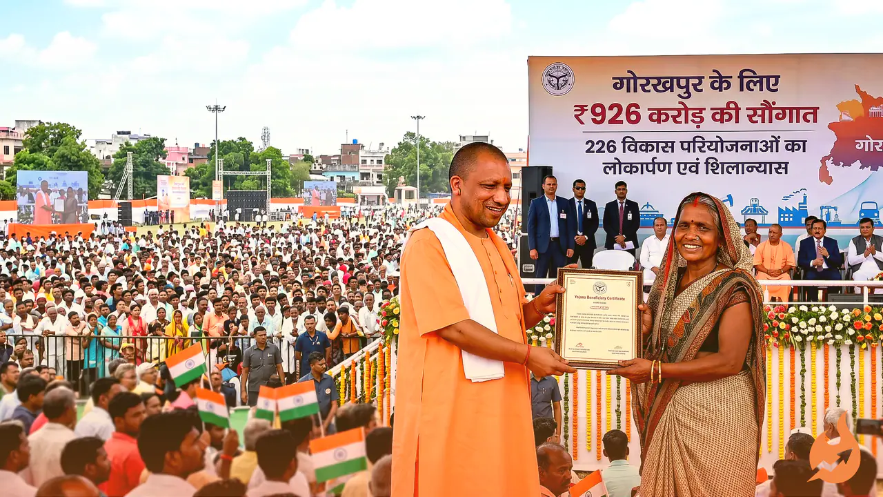 ₹926 Crore Boost for Gorakhpur: Yogi Adityanath to Launch 226 Development Projects