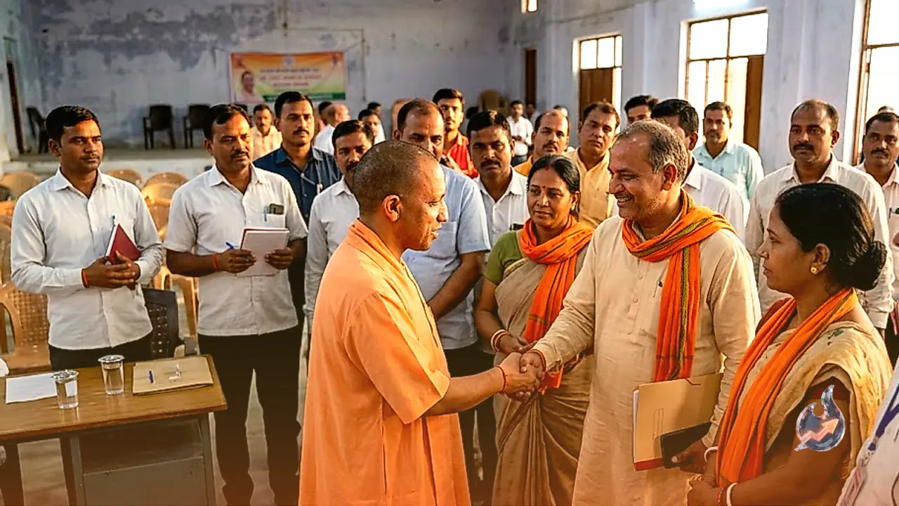 Yogi Adityanath Meets Grassroots Workers In Gorakhpur To Share Polling Strategy