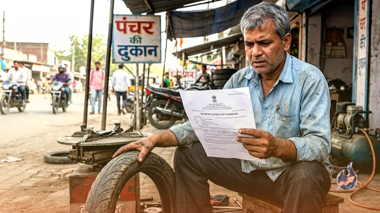 Gorakhpur Puncture Repairman Shocked by 100 Crore Rupee CGST Summons After Identity Theft for Dummy Company
