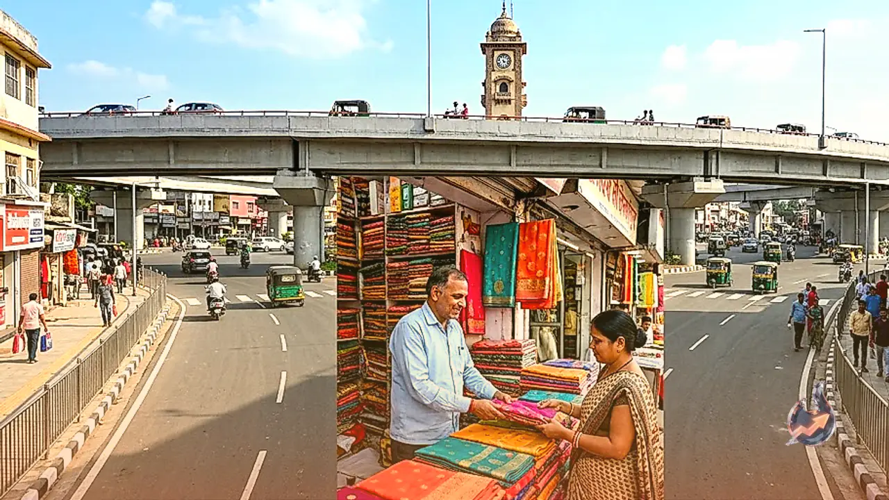 Road Widening and Overbridges Reshape Ghantaghar in Gorakhpur, Boosting Local Trade