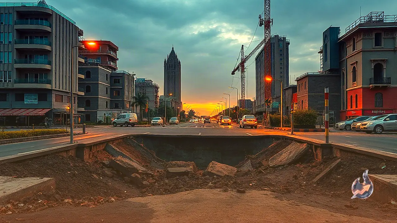 Smart City Pipeline Pressure Test Blasts Through Newly Built Rs 40 Crore Road at Indore Gorakund Crossing
