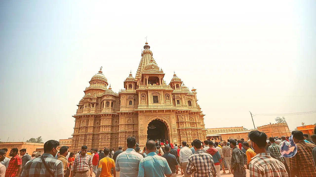Grand Temple Erected at Barmer's Ramderiya Dham, 110-Foot Structure Built with Jaisalmer Yellow Stone to Resist Major Earthquakes