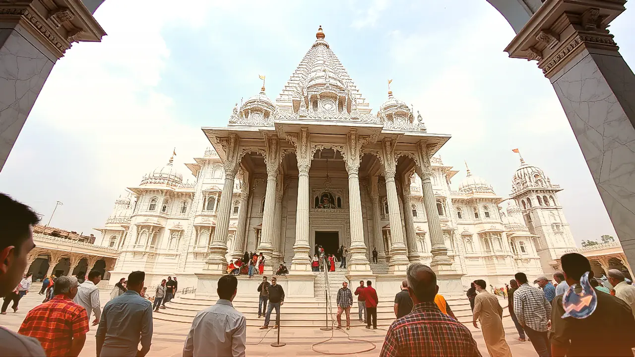 Grand White Marble Complex to Rise at Khatu Shyam Ji, Featuring 133-Foot Spire and 93 Pillars