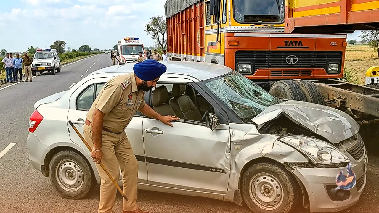 Grandmother and 4-Year-Old Grandson Killed as Car Collides With Truck on NH-709 in Bhiwani