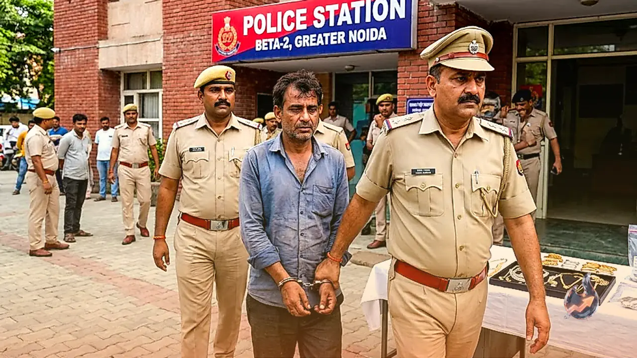 Greater Noida Police Arrest Fugitive Burglar After Scanning 250 CCTV Cameras, Rs 11 Lakh Jewellery Recovered