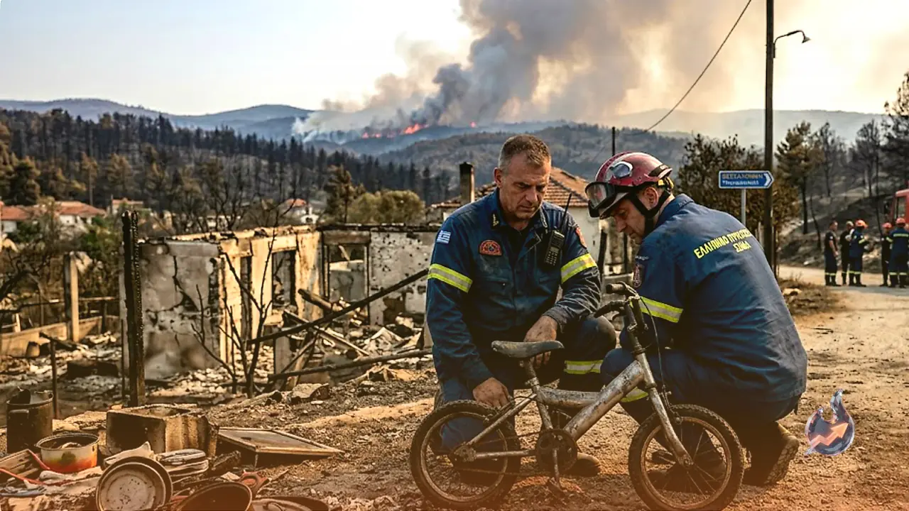 Greece Wildfires Kill Father and Son, Leave Mother Critically Burned as Two Villages Evacuated