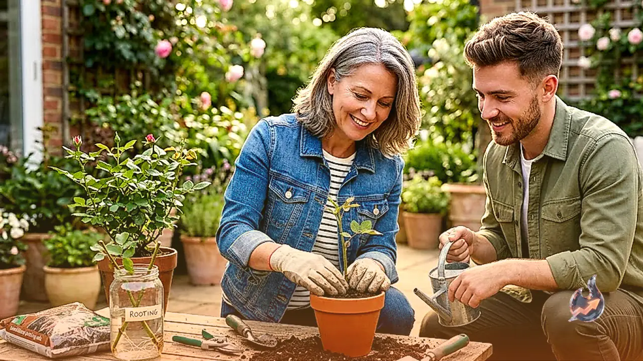 Grow a Fresh Rose Plant from a Single Stem Cutting at Home, Essential Guide from Soil Mix to Watering