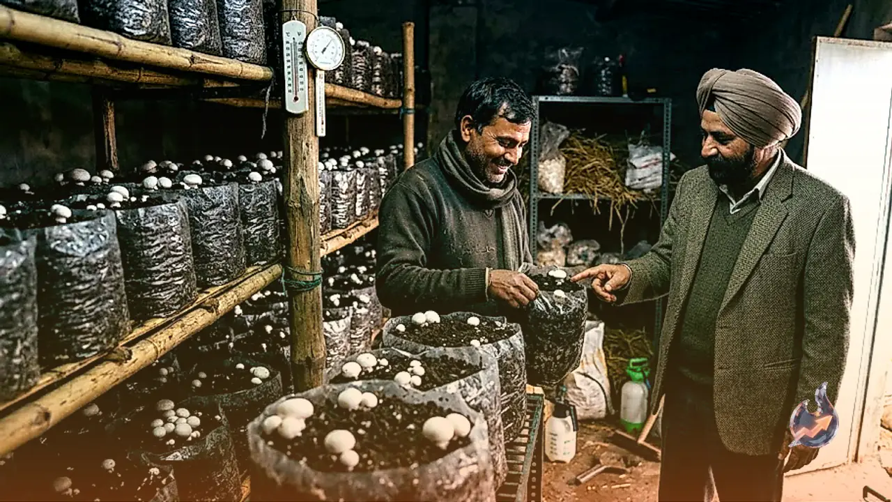 Grow Button Mushrooms in Winter Without AC Setup, Earn Steady Income From Small Spaces