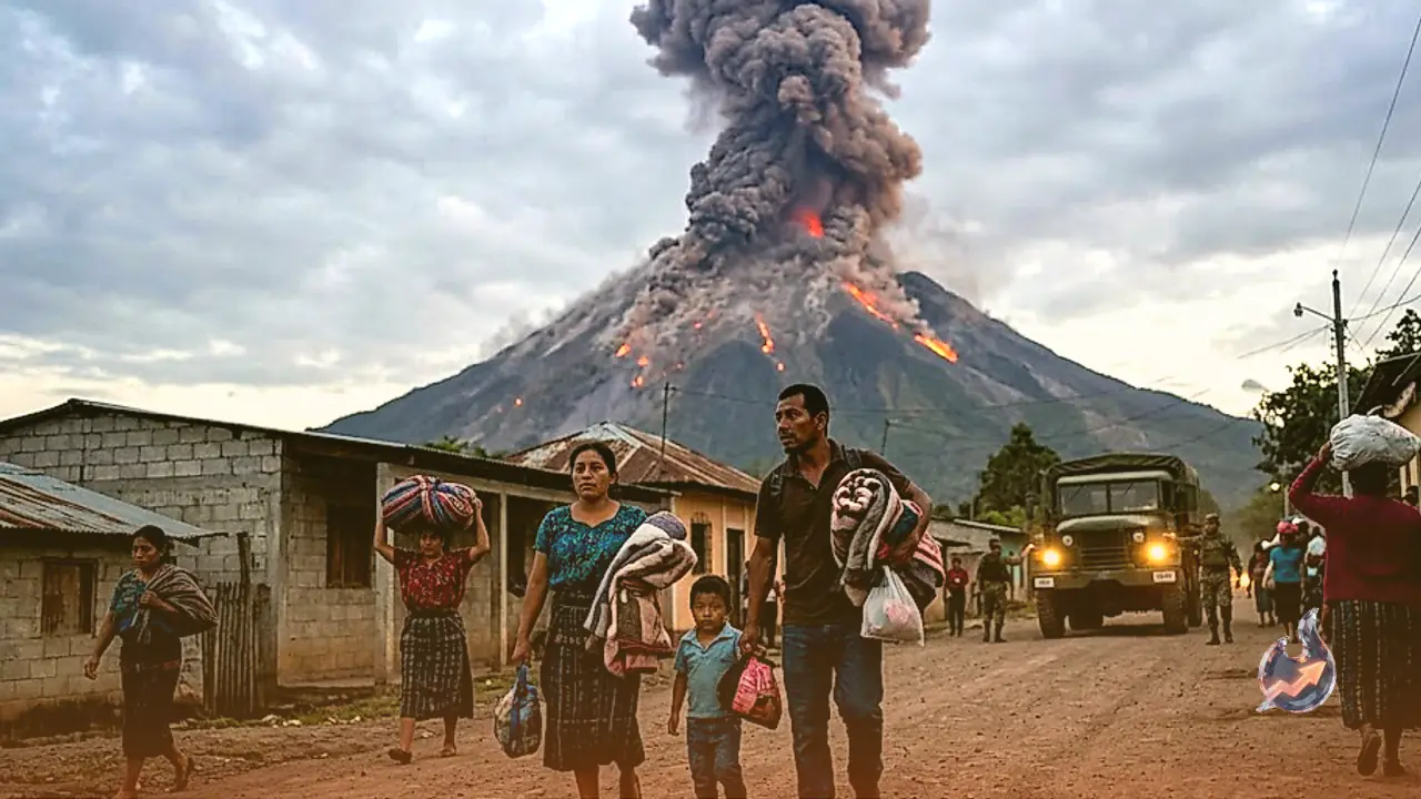 Guatemala Volcano Eruption Triggers Evacuations as Fuego Spews Lava and Ash