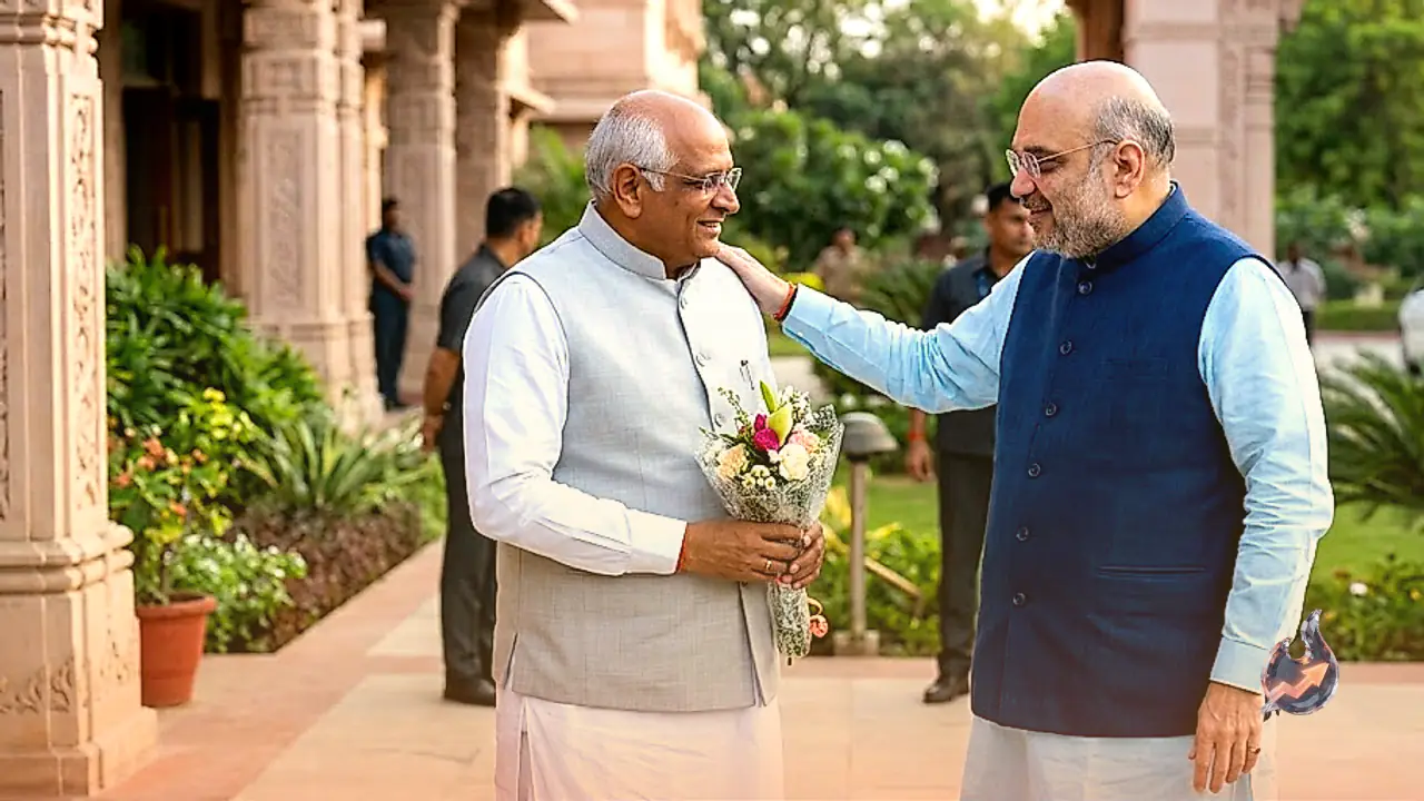 Gujarat CM Bhupendra Patel Gets Birthday Wishes From Union Home Minister Amit Shah on Social Media