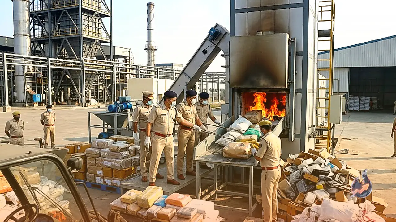 Gujarat Police Obliterate Narcotics Worth ₹2,153 Crore in Dahej Crackdown