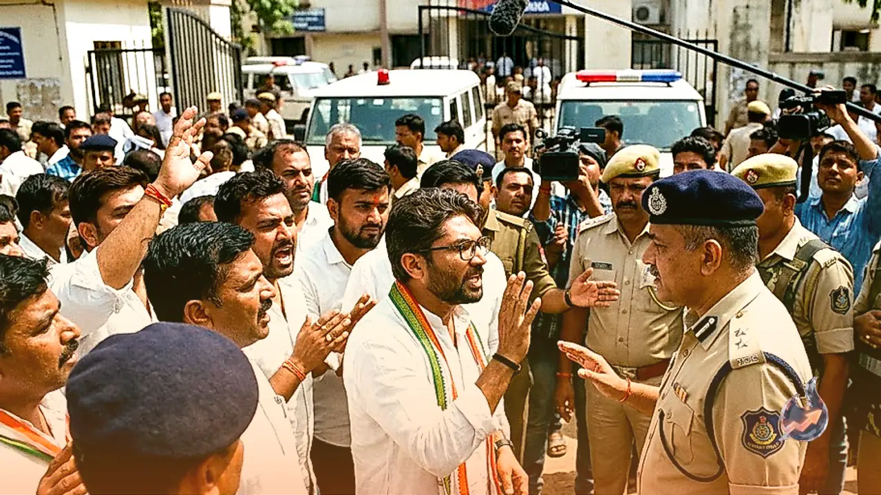 पेथापुर पुलिस थाने में हंगामा और भड़काऊ बयानबाजी के आरोप में जिग्नेश मेवाणी पर केस दर्ज