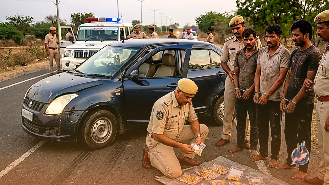 Gujarat Police Intercept Robbers After Cop Dragged for 500 Metres, Recover 4 Crore Gold
